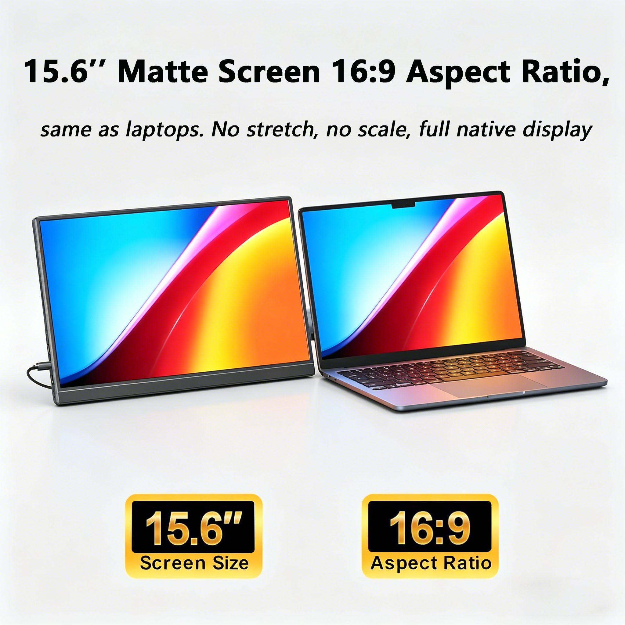 شاشة محمولة مقاس 15.6 بوصة بدق - مراجعة Gaming Console And Monitor وسعره