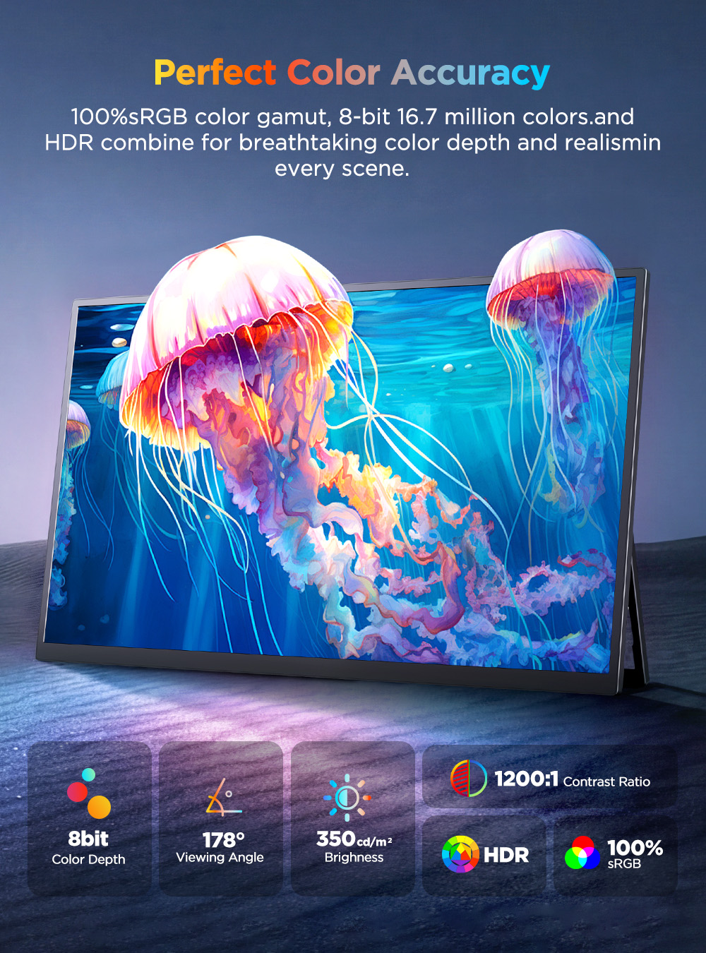 شاشة محمولة UPERFECT 4K تعمل ب - مراجعة Gaming Console And Monitor وسعره