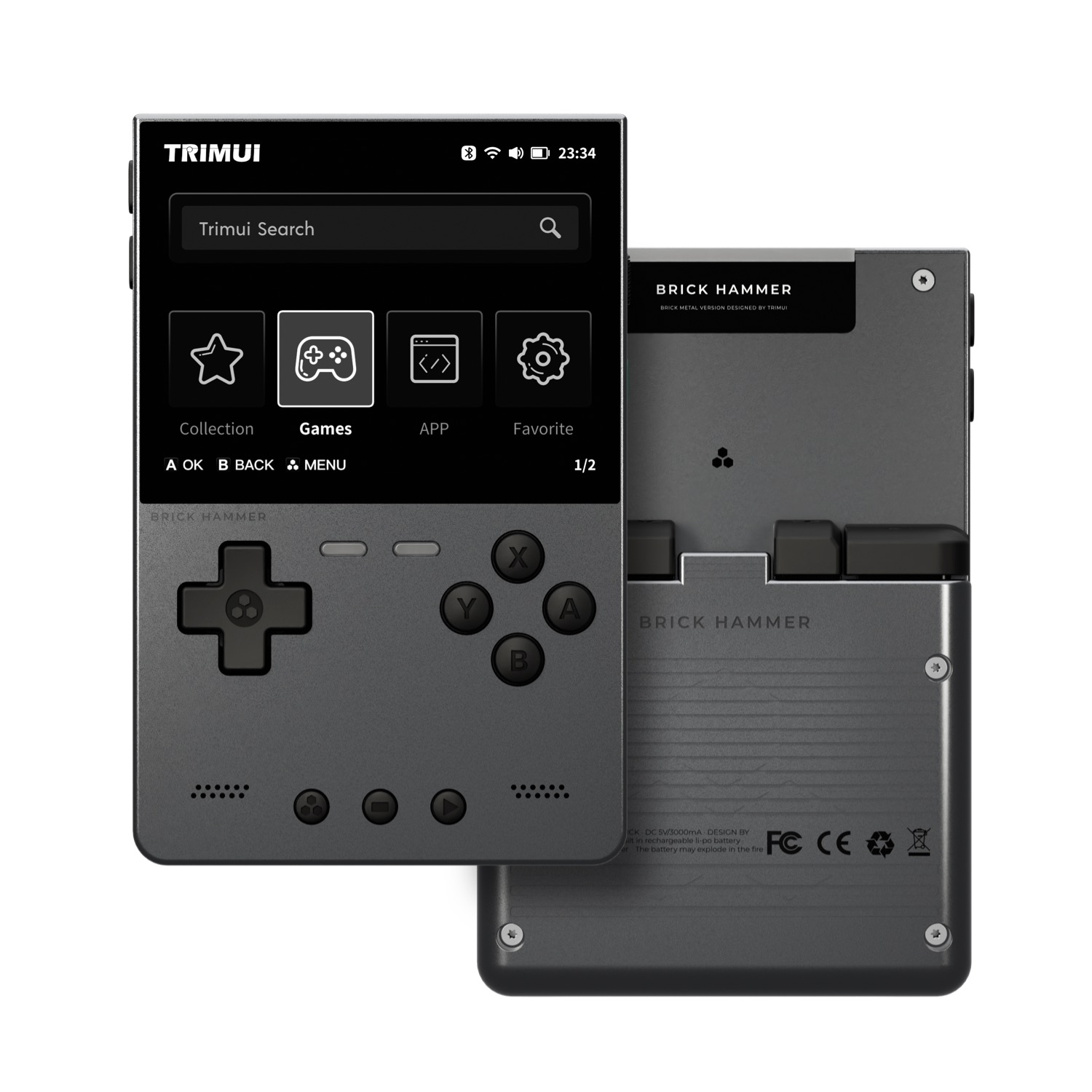 TRIMUI BRICK HAMMER ريترو وحدة - مراجعة Gaming Console Car وسعره