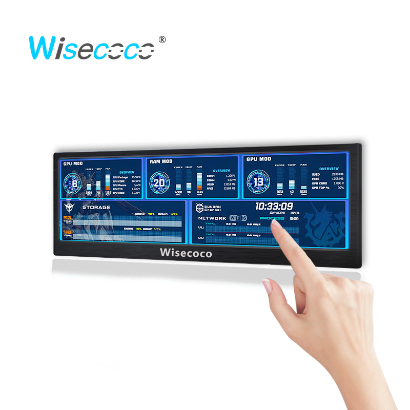 شاشة Wisecoco 14 بوصة 4K محمول - مراجعة Gaming Console Car وسعره