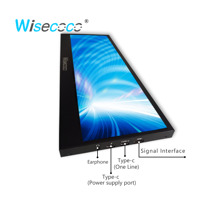 شاشة Wisecoco 14 بوصة 4K محمول - مراجعة Gaming Console Car وسعره