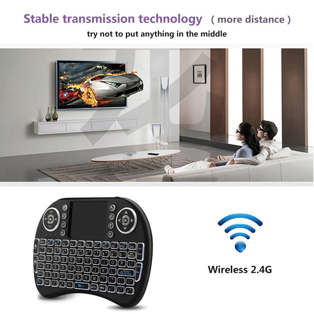 لوحة مفاتيح لاسلكية صغيرة بإضا - مراجعة Gaming Console Or Pc وسعره