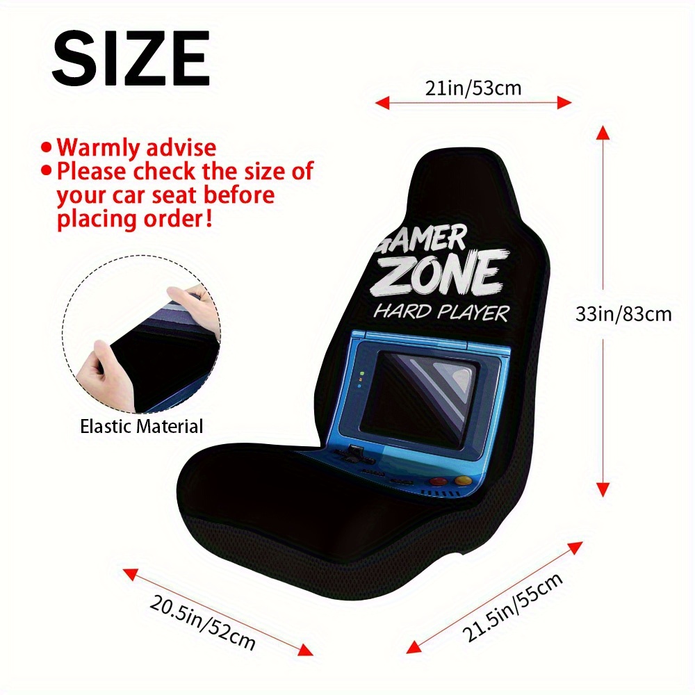 قطعتان، أغطية مقاعد سيارة أنيق - مراجعة Gaming Console Car وسعره