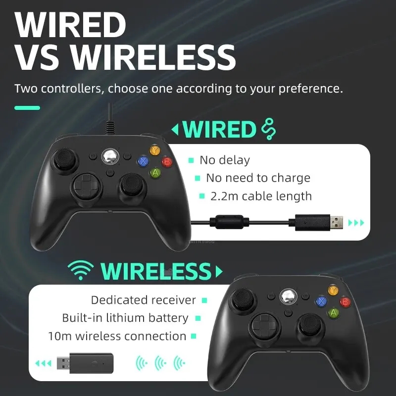 وحدة تحكم لاسلكية وسلكية USB ل - مراجعة Gaming Console Or Pc وسعره